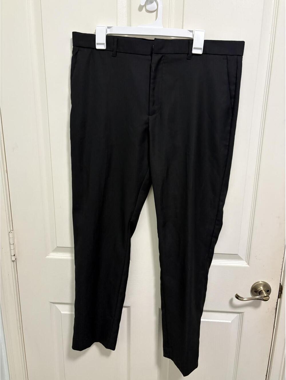 Perry Ellis Very Slim Black Dress Pants Size 36/30